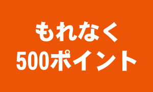 もれなく500ポイント