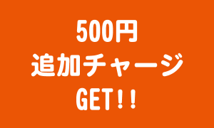 500円の追加チャージ