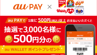 au PAY×ツルハドラッグ