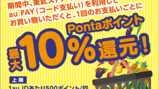 東武ストア×au PAY